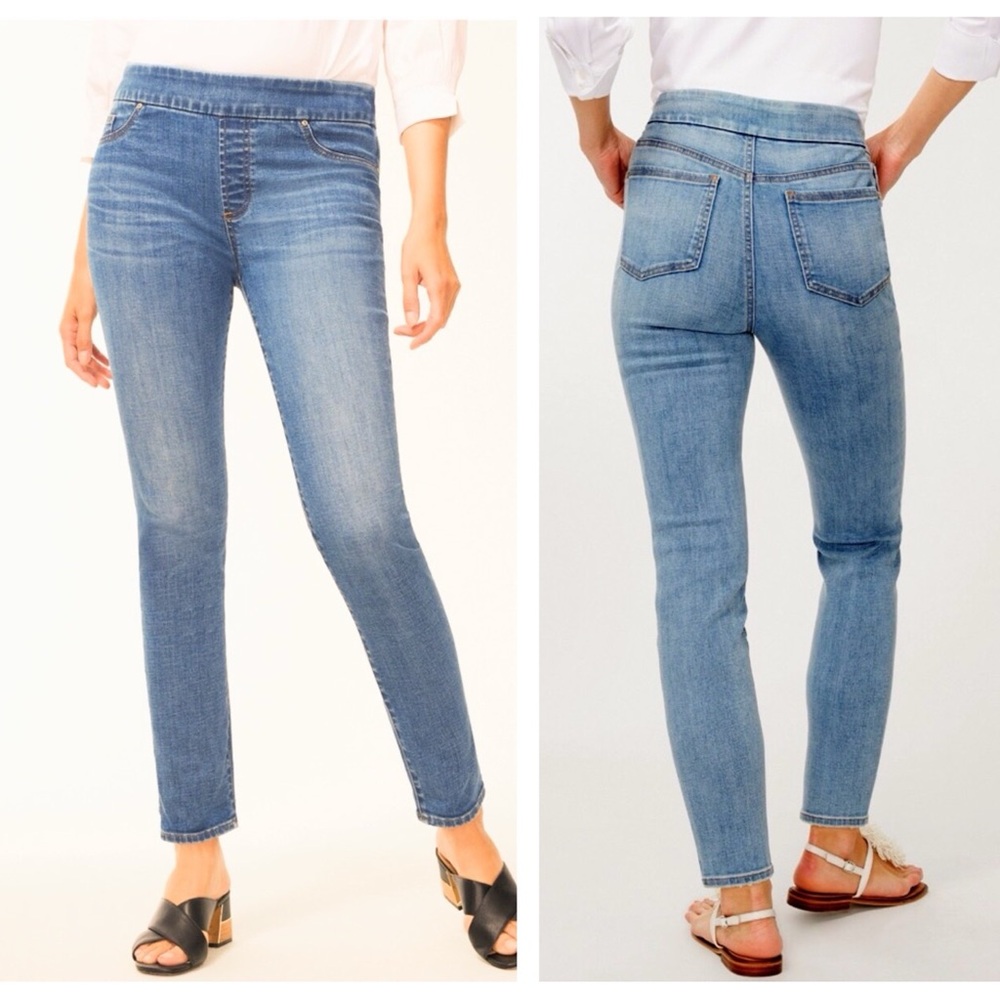 NWT Chico's Denim Pull-On Jegging Women's Size 2.5 Regular Blue Sz 14